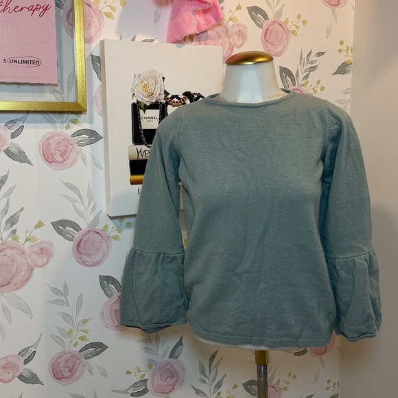 Benedetta B Tops - Benedetta B Chic Light Blue Long Sleeve Sweater Women's Top